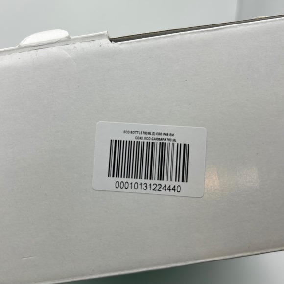 Tupperware Eco Bottle Set‎ 760ml 3 Piece Flip Top Lid New In Box Colors - Picture 6 of 8